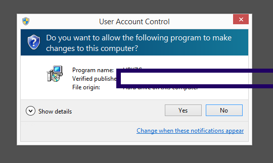 Screenshot where CADSTA Pty Ltd appears as the verified publisher in the UAC dialog